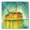 Designart - Idyllic Island of Venice At Night - Modern Canvas Wall Art Print